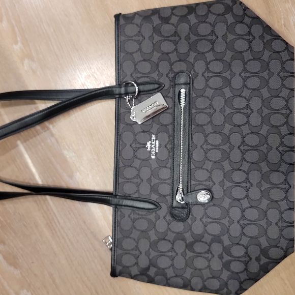 NWOT Coach Black Signature Tote Bag - Picture 5 of 6